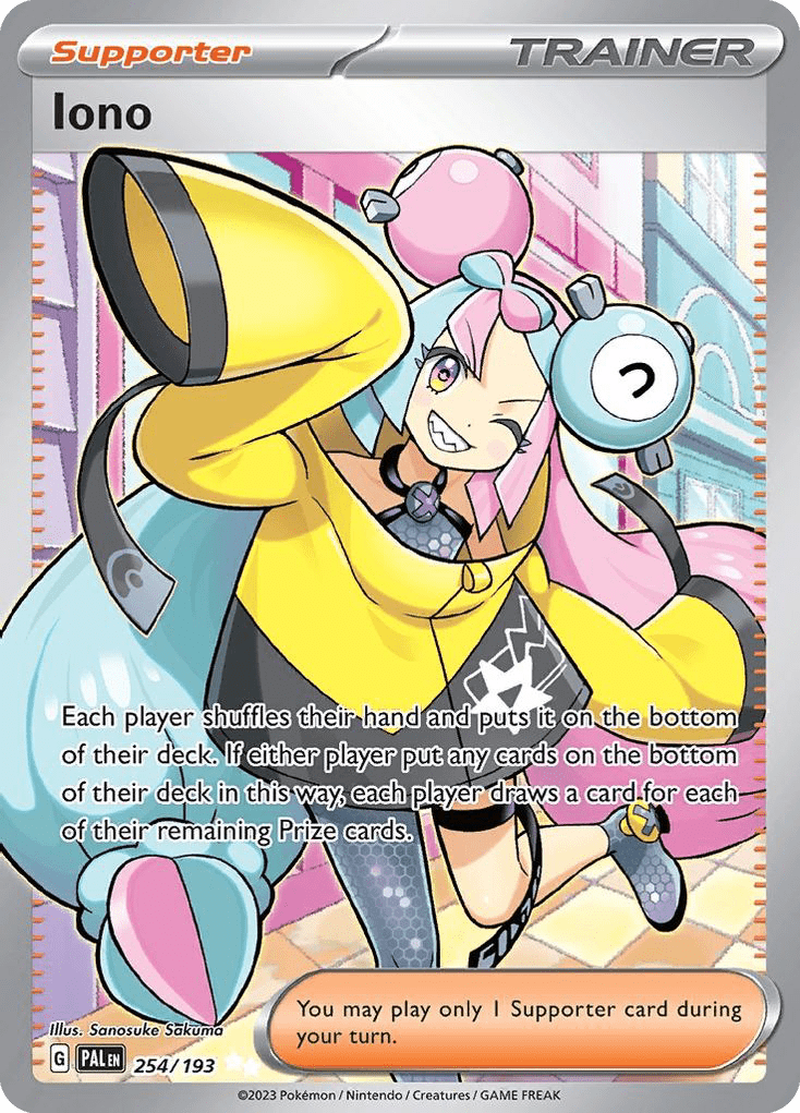 Iono sv2-254 Ultra Rare from Paldea Evolved Set