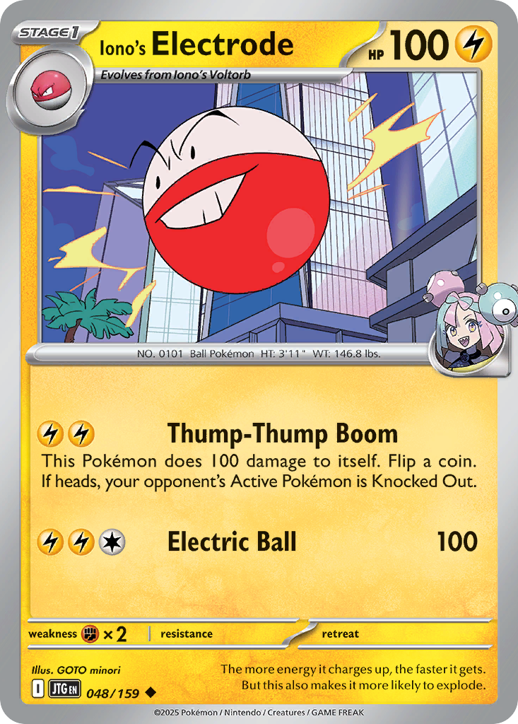 Iono’s Electrode sv9-48 Uncommon from Journey Together Set