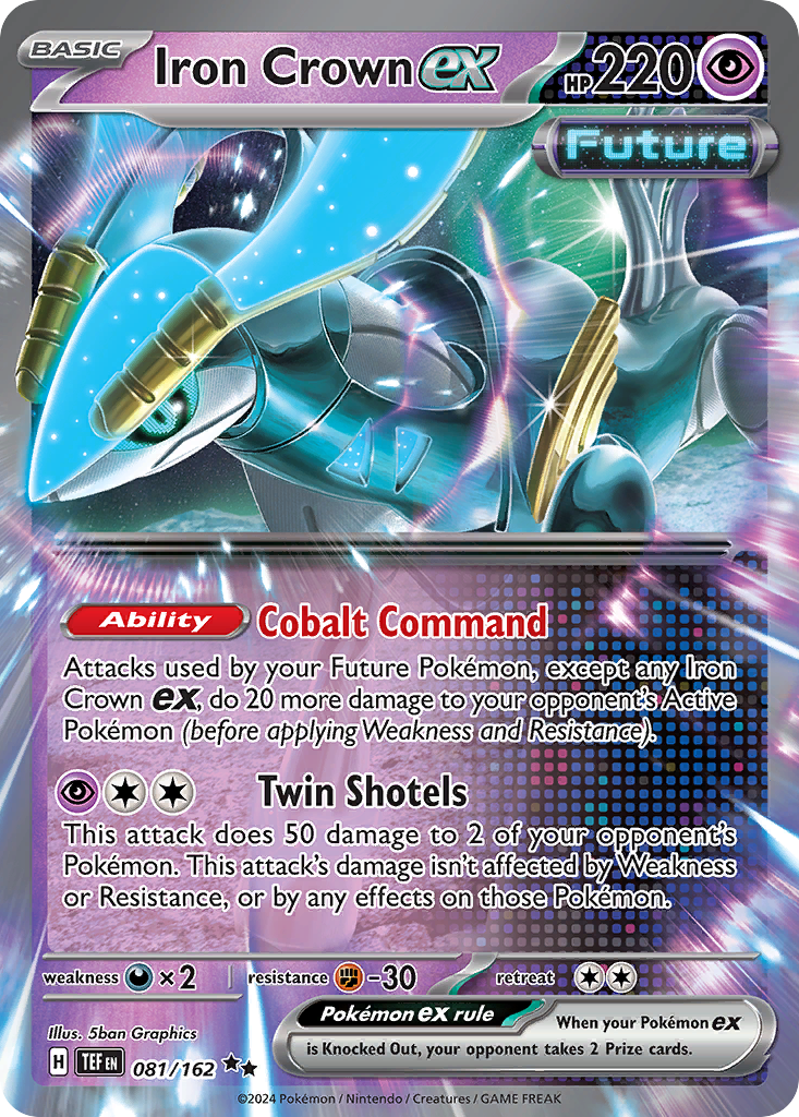 Iron Crown ex sv5-81 Double Rare from Temporal Forces Set