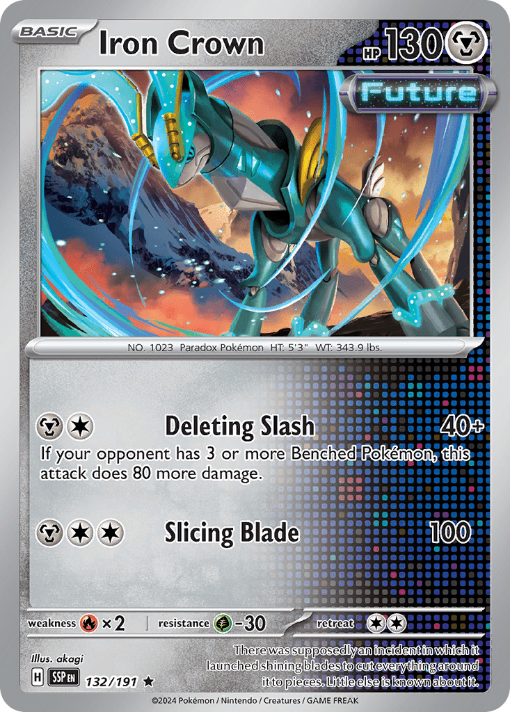 Iron Crown sv8-132 Rare from Surging Sparks Set