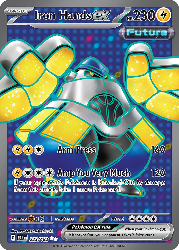 Iron Hands ex sv4-223 Ultra Rare from Paradox Rift Set