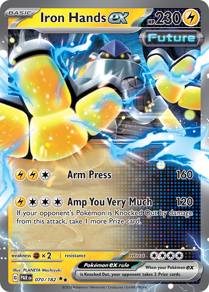 Iron Hands ex sv4-70 Double Rare from Paradox Rift Set