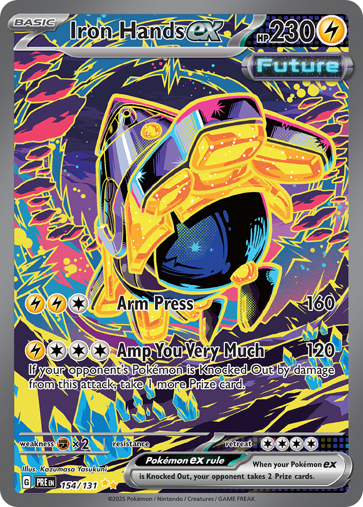 Iron Hands ex sv8pt5-154 Special Illustration Rare from Prismatic Evolutions Set