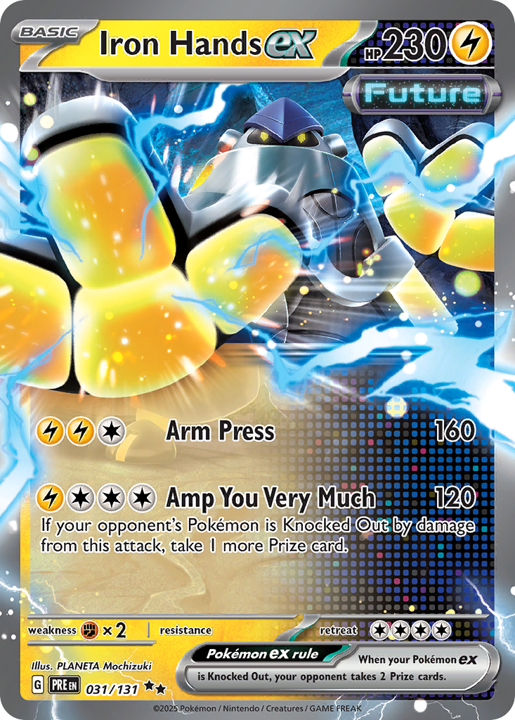 Iron Hands ex sv8pt5-31 Double Rare from Prismatic Evolutions Set
