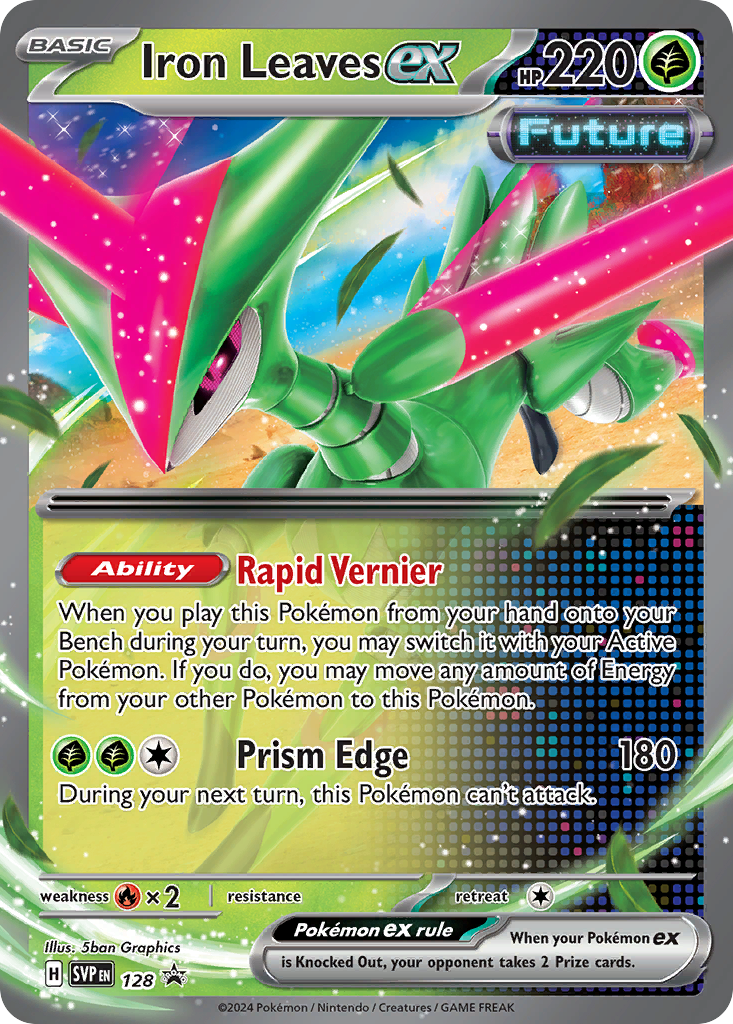 Iron Leaves ex svp-128 Promo from Scarlet & Violet Black Star Promos Set