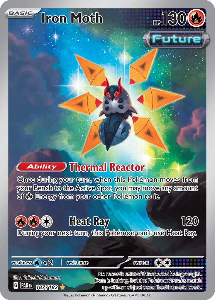 Iron Moth sv4-187 Illustration Rare from Paradox Rift Set