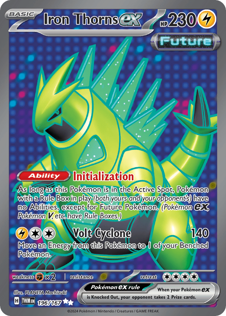 Iron Thorns ex sv6-196 Ultra Rare from Twilight Masquerade Set