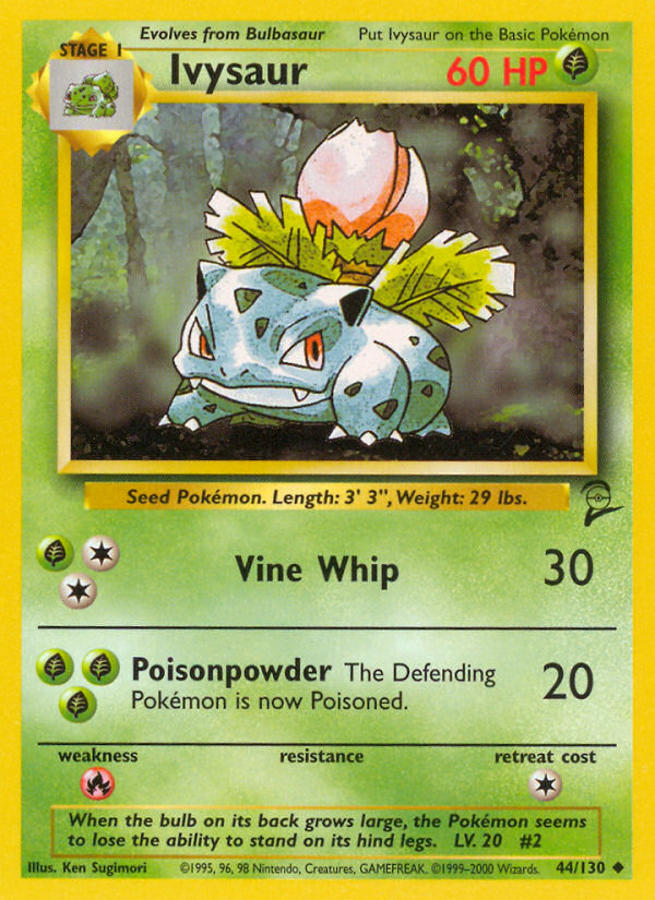 Ivysaur base4-44 Uncommon from Base Set 2 Set