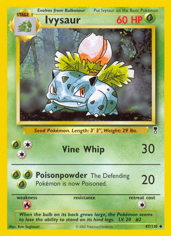 Ivysaur base6-47 Uncommon from Legendary Collection Set