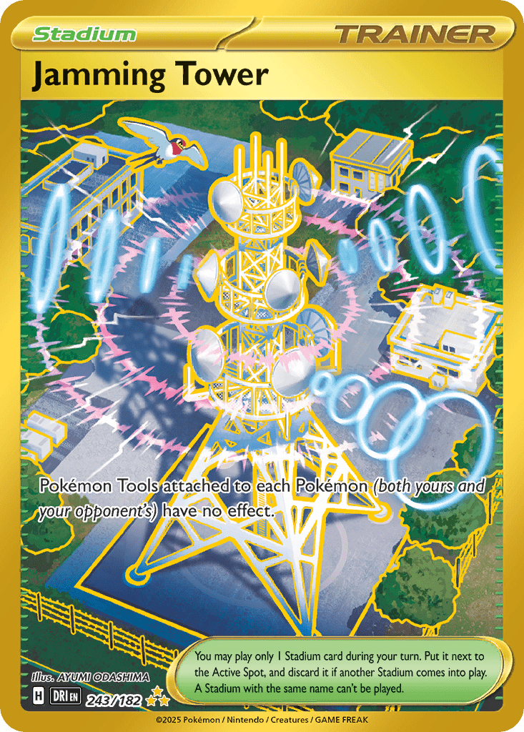 Jamming Tower sv10-243 Hyper Rare from Destined Rivals Set