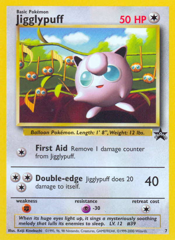 Jigglypuff basep-7 Promo from Wizards Black Star Promos Set