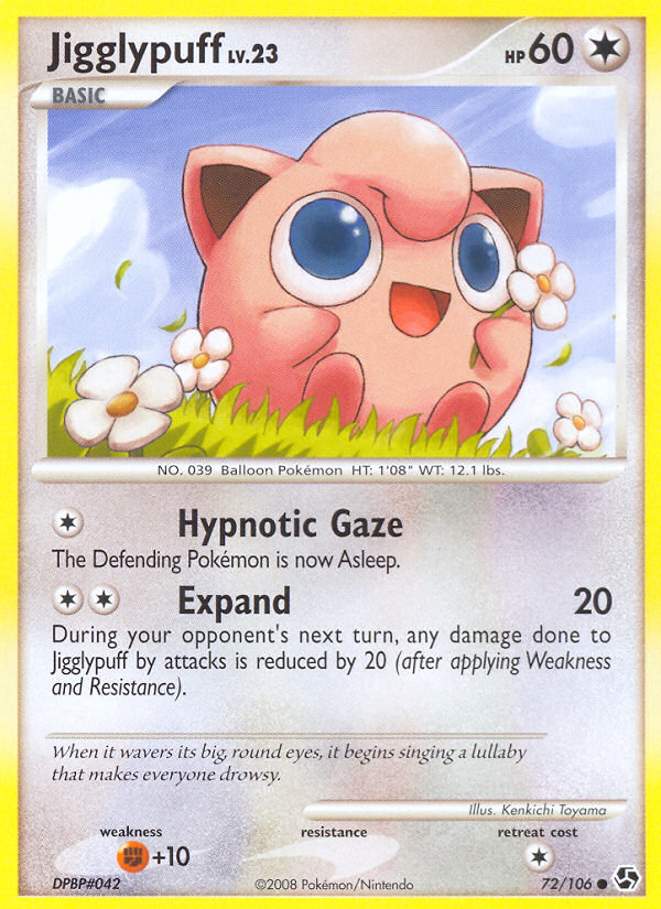 Jigglypuff dp4-72 Common from Great Encounters Set