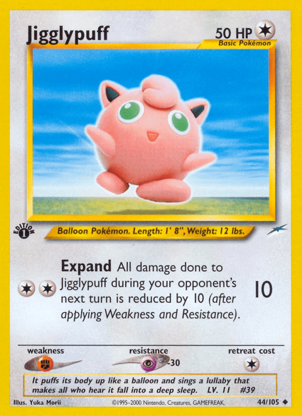 Jigglypuff neo4-44 Uncommon from Neo Destiny Set