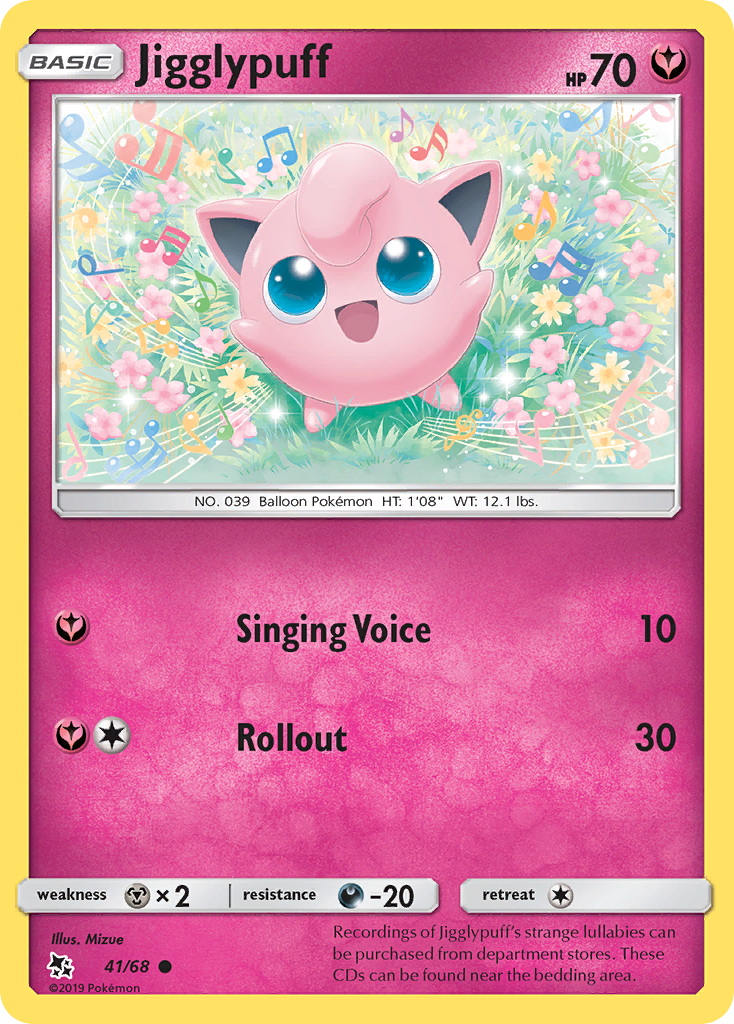 Jigglypuff sm115-41 Common from Hidden Fates Set