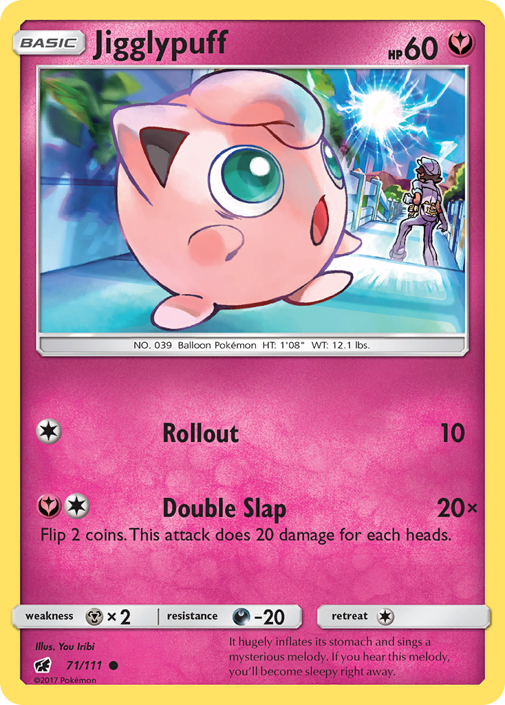 Jigglypuff sm4-71 Common from Crimson Invasion Set