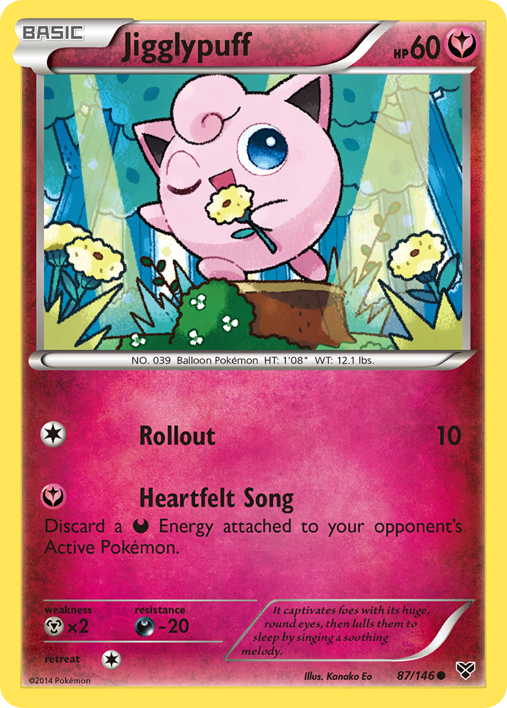 Jigglypuff xy1-87 Common from XY Set