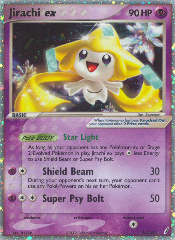 Jirachi ex ex14-94 Rare Holo EX from Crystal Guardians Set
