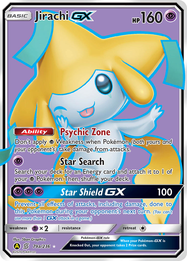 Jirachi-GX sm11-79a Rare Ultra from Unified Minds Set