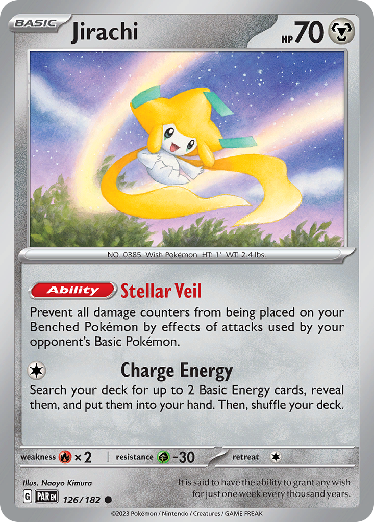 Jirachi sv4-126 Common from Paradox Rift Set