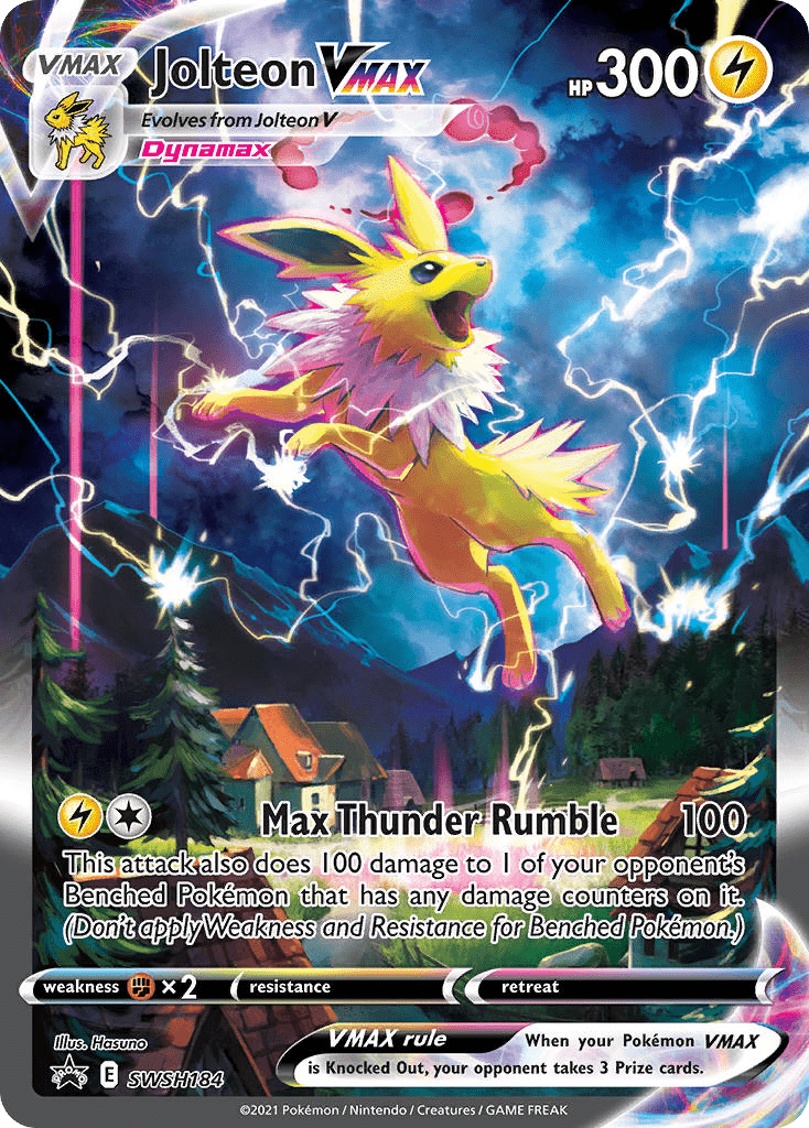 Jolteon VMAX swshp-SWSH184 Promo from SWSH Black Star Promos Set