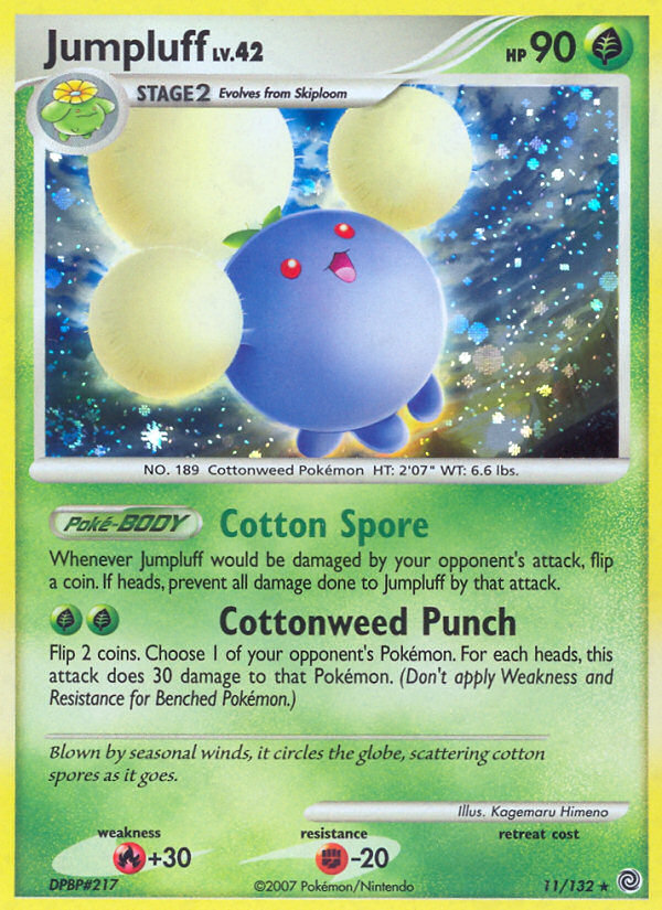 Jumpluff dp3-11 Rare Holo from Secret Wonders Set