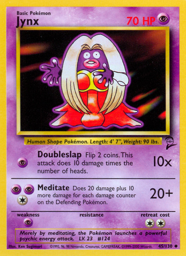 Jynx base4-45 Uncommon from Base Set 2 Set