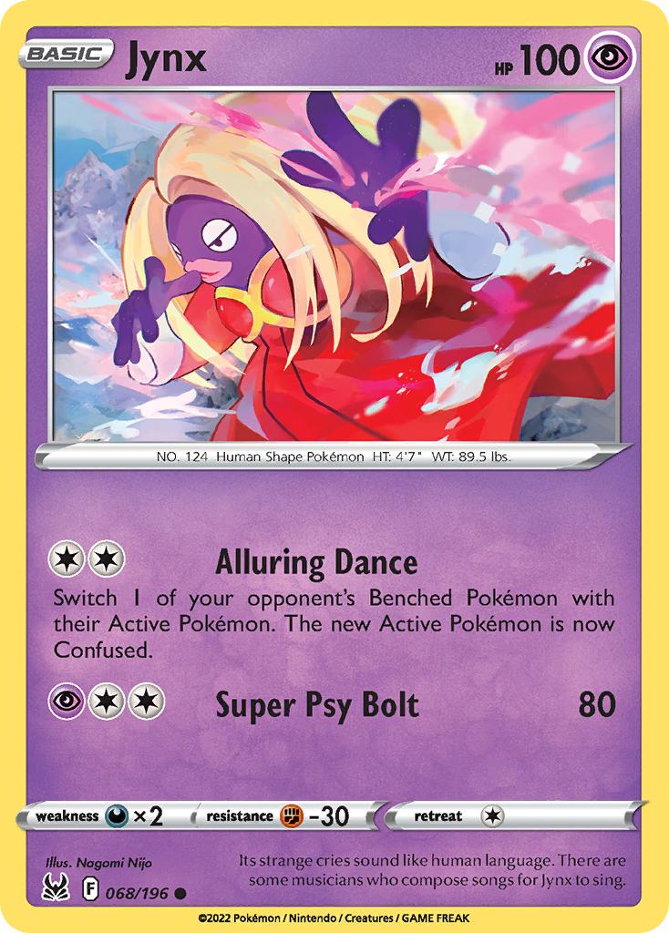 Jynx swsh11-68 Common from Lost Origin Set