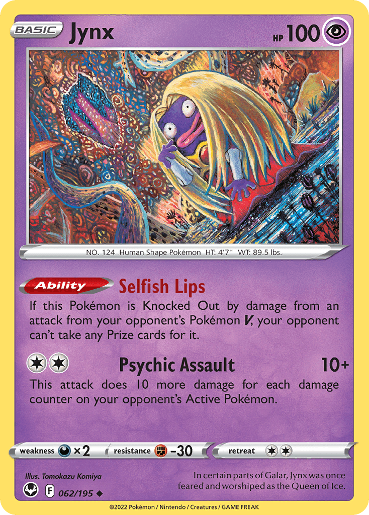 Jynx swsh12-62 Uncommon from Silver Tempest Set