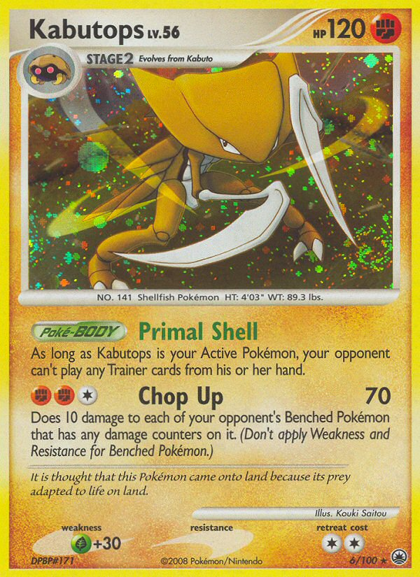 Kabutops dp5-6 Rare Holo from Majestic Dawn Set