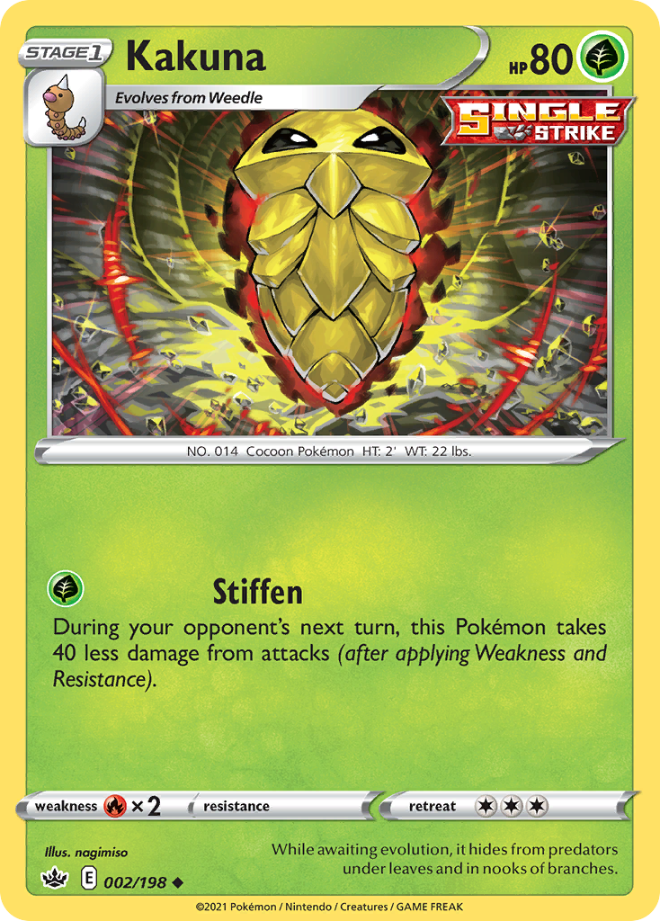 Kakuna swsh6-2 Uncommon from Chilling Reign Set