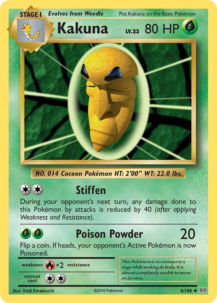 Kakuna xy12-6 Uncommon from Evolutions Set