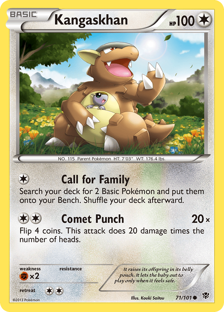Kangaskhan bw10-71 Common from Plasma Blast Set