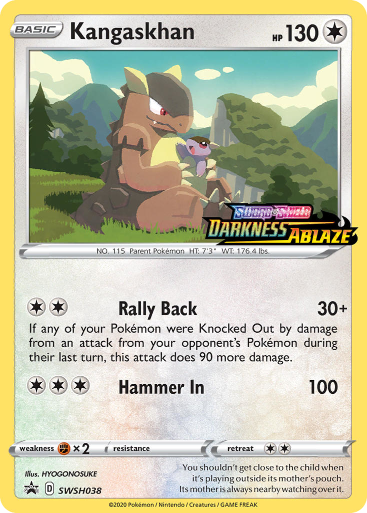 Kangaskhan swshp-SWSH038 Promo from SWSH Black Star Promos Set