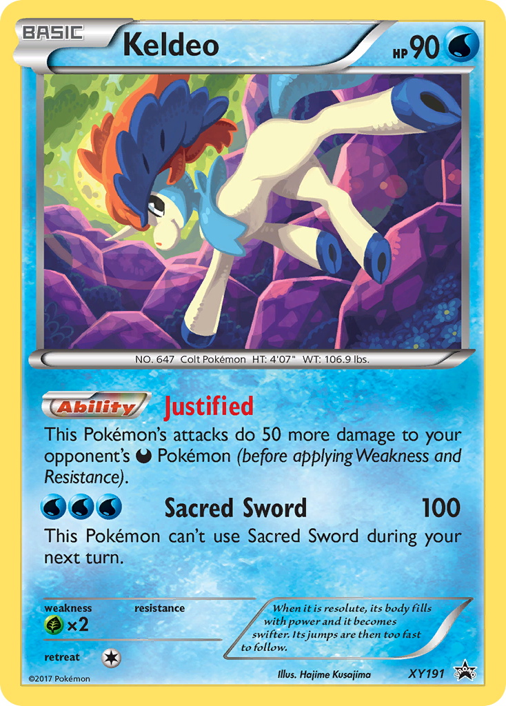 Keldeo xyp-XY191 Promo from XY Black Star Promos Set