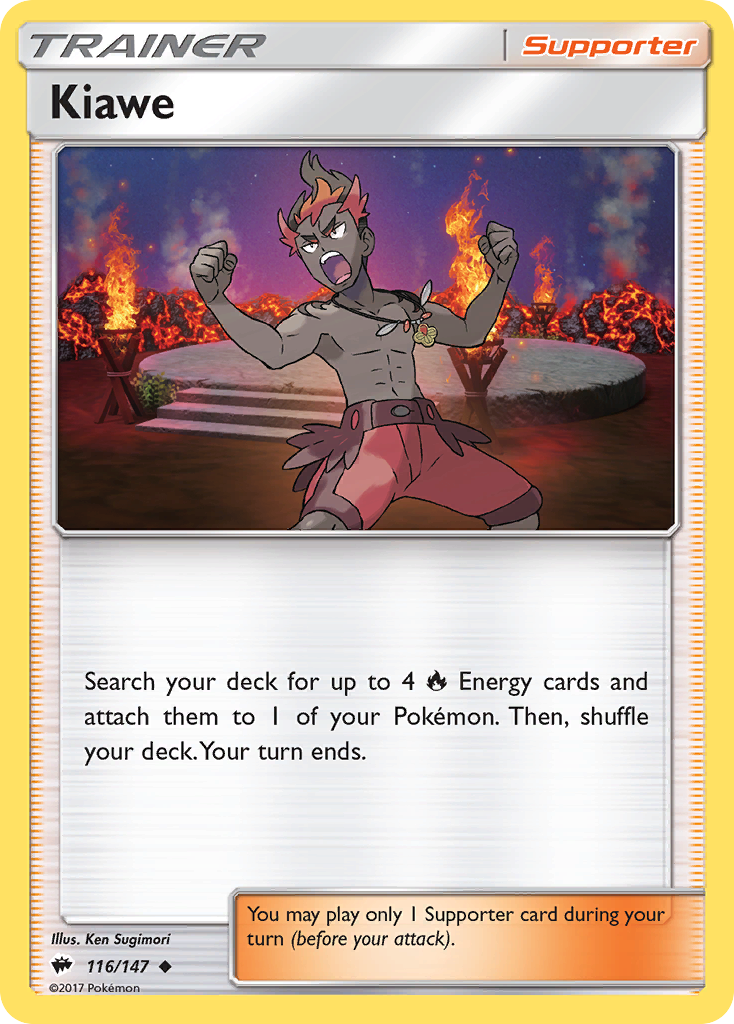 Kiawe sm3-116 Uncommon from Burning Shadows Set