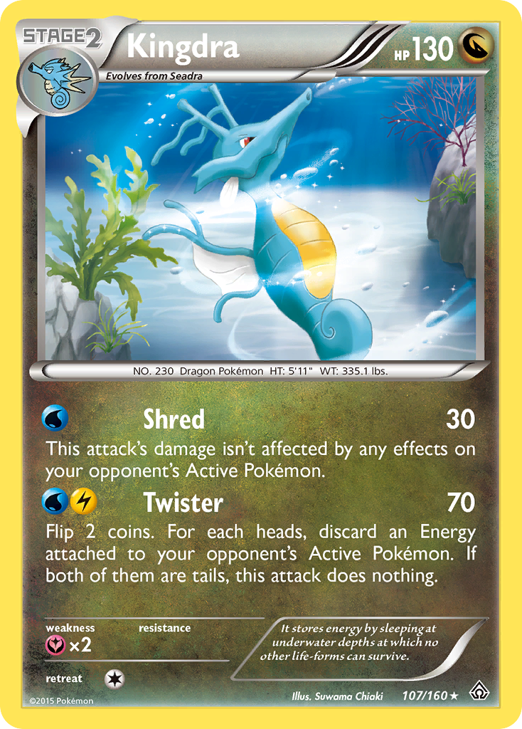 Kingdra xy5-107 Rare from Primal Clash Set