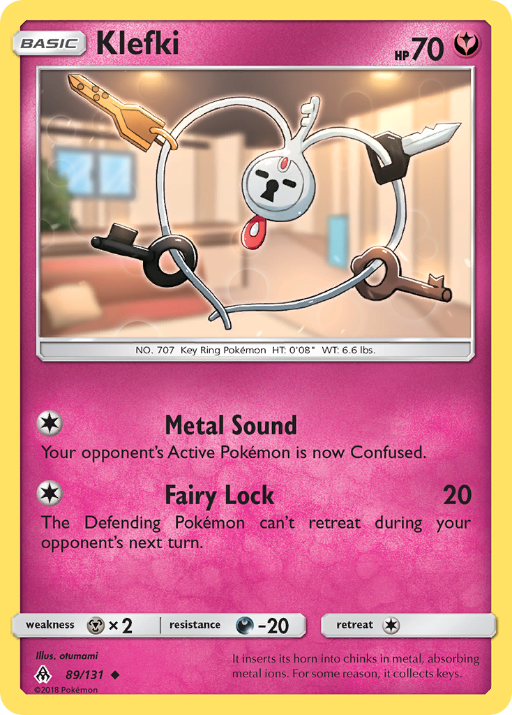 Klefki sm6-89 Uncommon from Forbidden Light Set