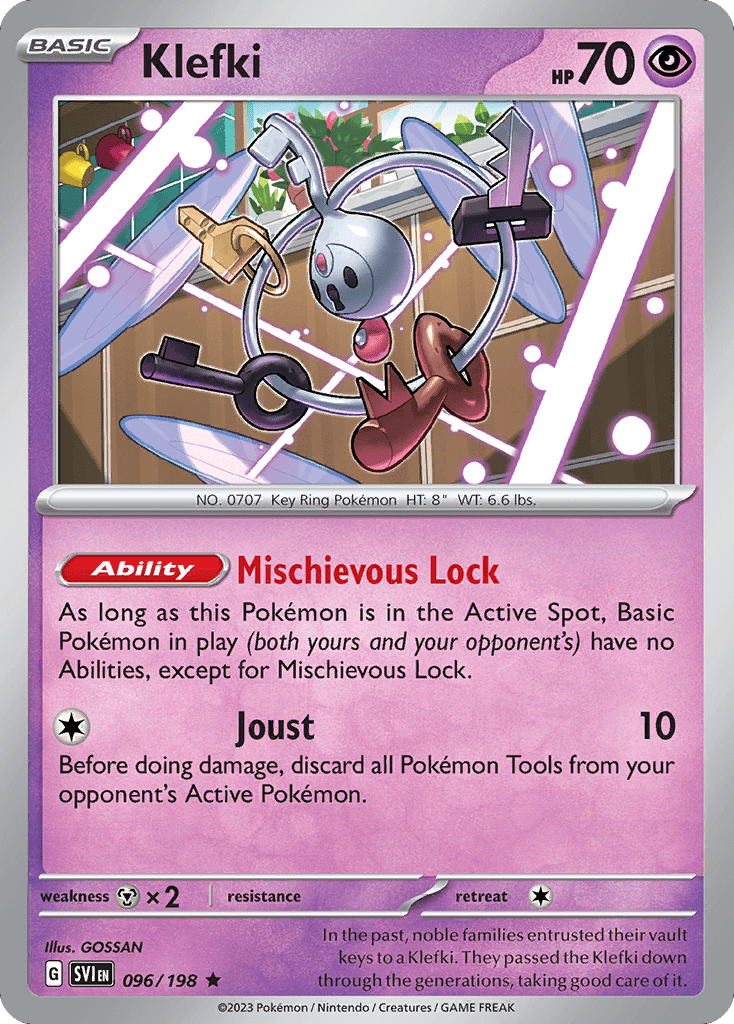 Klefki sv1-96 Rare from Scarlet & Violet Set