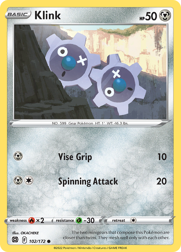 Klink swsh9-102 Common from Brilliant Stars Set