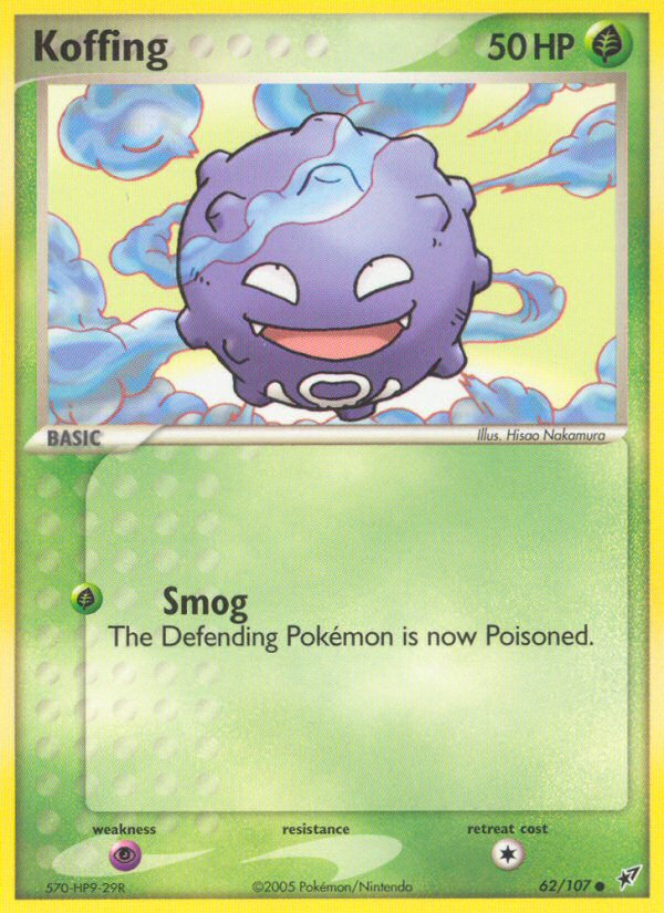Koffing ex8-62 Common from Deoxys Set