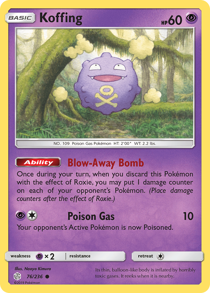Koffing sm12-76 Common from Cosmic Eclipse Set