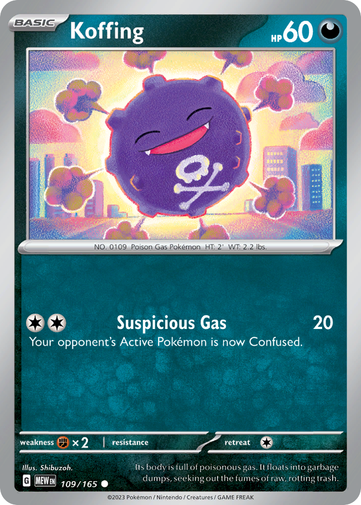 Koffing sv3pt5-109 Common from 151 Set