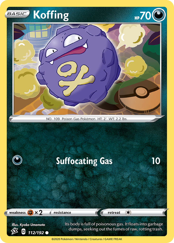 Koffing swsh2-112 Common from Rebel Clash Set