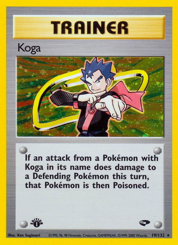 Koga gym2-19 Rare Holo from Gym Challenge Set