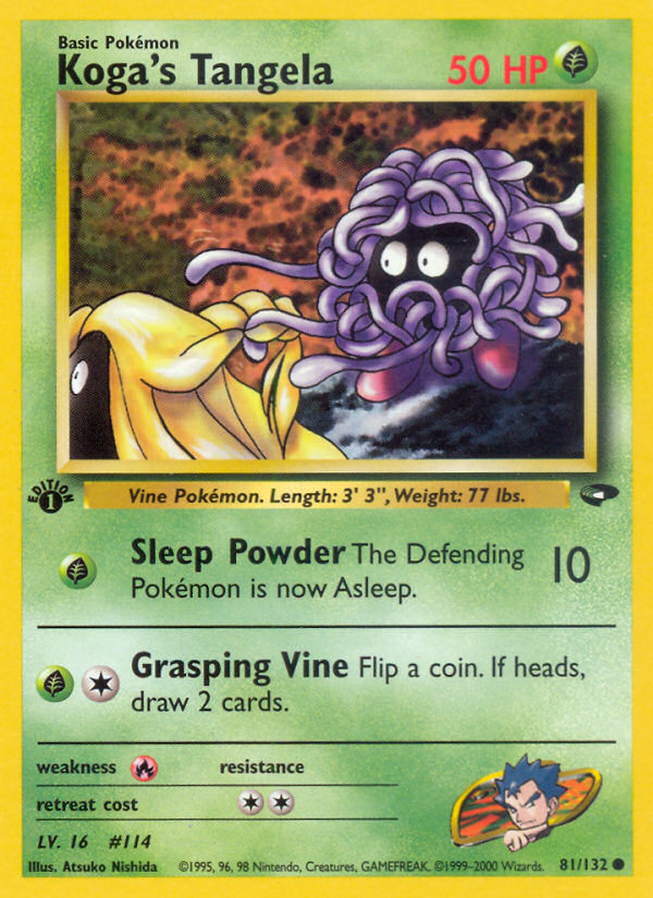 Koga’s Tangela gym2-81 Common from Gym Challenge Set