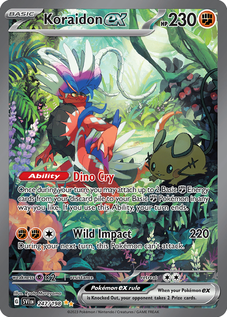 Koraidon ex sv1-247 Special Illustration Rare from Scarlet & Violet Set