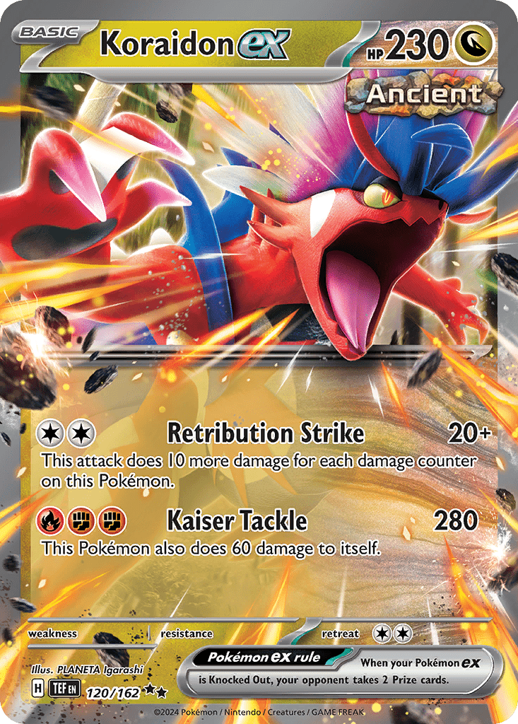 Koraidon ex sv5-120 Double Rare from Temporal Forces Set