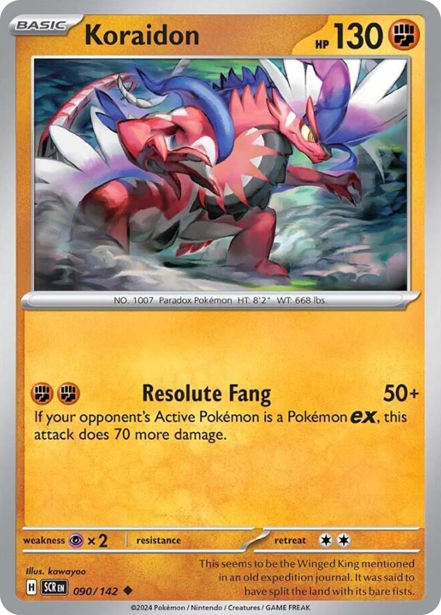 Koraidon sv7-90 Uncommon from Stellar Crown Set
