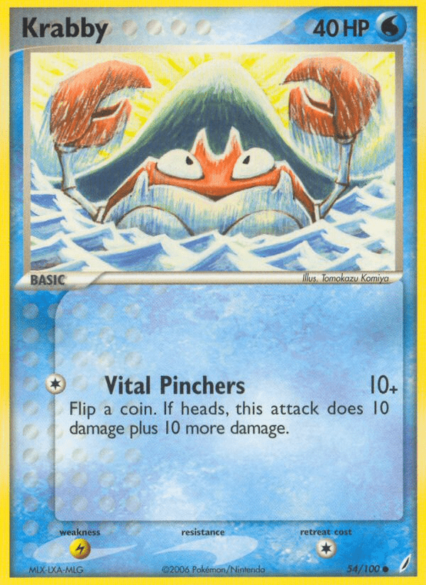 Krabby ex14-54 Common from Crystal Guardians Set