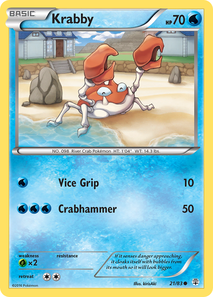 Krabby g1-21 Common from Generations Set